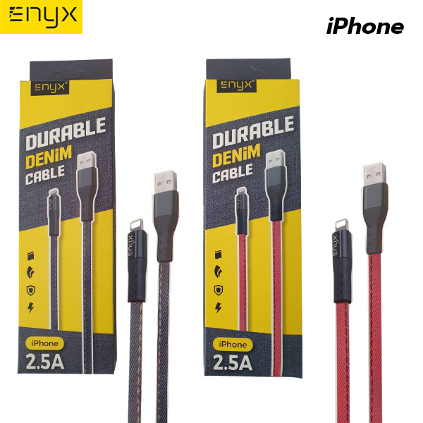  (ITCG178) สายชาร์จผ้ายีนส์ ENYX EC-09 Fast Charge 2.5A - P826 : ENYX EC-09 Fast Charge 2.5A denim charging cable - P826 