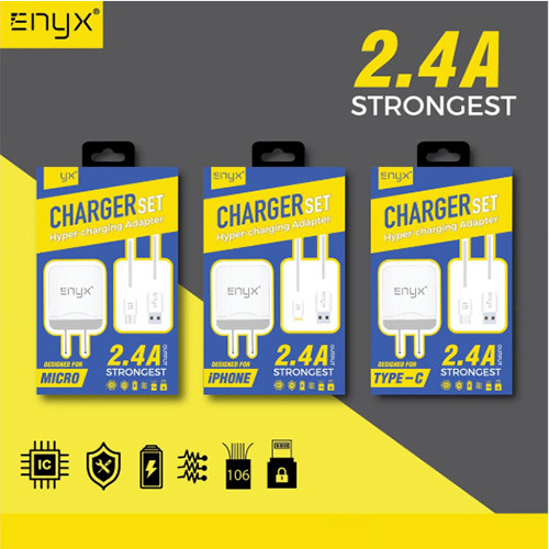  (ITCG273) ENYX Charger set 2.4A+สายชาร์จ iPhone - P674 : ENYX Charger set 2.4A + iPhone charging cable - P674