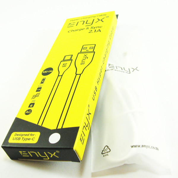  (ITCG195) สายชาร์จ ENYX Hyper Charging 2.1A Type C - P614 : ENYX Hyper Charging 2.1A Type C Charging Cable - P614 