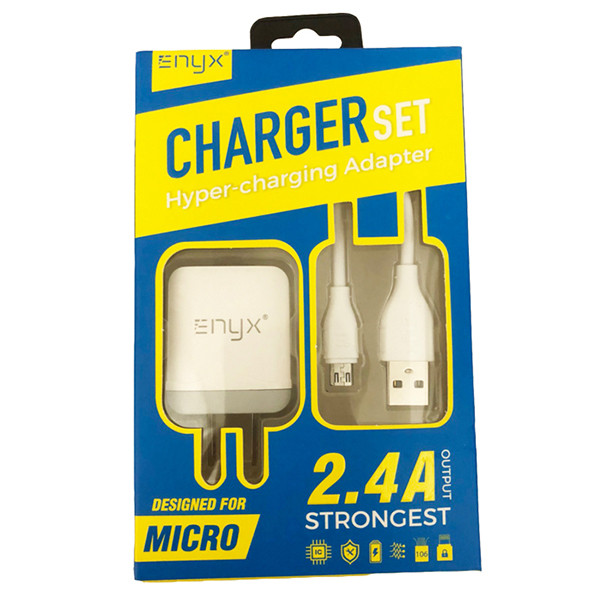  (ITCG274) ENYX Charger set 2.4A+สายชาร์จ Micro USB - P673 : ENYX Charger set 2.4A + Micro USB charging cable - P673  