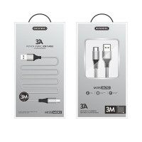 สายชาร์จ 3 เมตร Sendem M13S ชาร์จเร็ว 3A WOVEN FABRIC USB CABLE 
