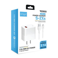 ชุดชาร์จ ENYX S-2Xs 3.1A รองรับการชาร์จเร็ว 20W สายชาร์จพร้อมหัวชาร์จในกล่องเดียว - P980