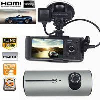 (ITCC102) กล้องติดรถยนต์ R300 GPS+2 เลนส์ - P0016 : Car Camera R300 GPS 2 Lenses - P0016