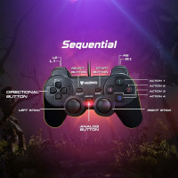 (ITGG117) จอยเกมส์ จอยคอม Nubwo NJ-43 D-Input Controller ใช้งานกับระบบ Windows ได้ - P982 : Game joystick, computer joystick Nubwo NJ-43 D-Input Controller, works with Windows - P982