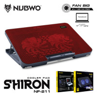 (ITGG114) พัดลมโน๊ตบุ๊ค Nubwo รุ่น NF211 Cooler pad Shiron ระบายความร้อน - P994 : Nubwo NF211 Notebook Fan Cooler Pad Shiron Cooling - P994