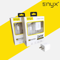 (ITCG255) ENYX 24W Charger set 4X Faster หัวชาร์จพร้อมสายชาร์จ Power Delivery 3.0 - P947 : ENYX 24W Charger set 4X Faster Charger with Power Delivery 3.0 Charging Cable - P947  
