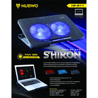 (ITGG114) พัดลมโน๊ตบุ๊ค Nubwo รุ่น NF211 Cooler pad Shiron ระบายความร้อน - P994 : Nubwo NF211 Notebook Fan Cooler Pad Shiron Cooling - P994