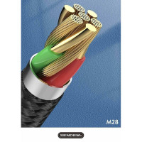 (ITCG172) สายชาร์จ Sendem M28 ชาร์จเร็ว 6A METAL BRAIDED FAST CHARGING CABLE ประกันศูนย์ 1 ปี - P876 : Sendem M28 fast charging 6A METAL BRAIDED FAST CHARGING CABLE 1 year warranty - P876 
