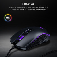 (ITGG112) เมาส์เกมมิ่ง Nubwo NM-96 Gaming Mouse สวิสซ์เสียงเงียบ ปรับได้ 3600DPI มี 7 ปุ่ม ปรับสีไฟได้ - P1000 : Nubwo NM-96 Gaming Mouse Silent Switch, Adjustable 3600DPI, 7 Buttons, Adjustable Light Color - P1000