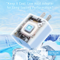 (ITCG252) หัวชาร์จ Adapter ENYX A-1X 2.4A รองรับการชาร์จเร็ว 12W - P975 : ENYX A-1X 2.4A Adapter Charger Supports 12W Fast Charging - P975 