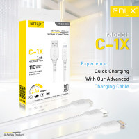  (ITCG165) สายชาร์จ ENYX C-1X Fast Sync & Speed Charge ชาร์จเร็ว 2.4A - P976 : ENYX C-1X Fast Sync & Speed ​​Charge Charging Cable Fast Charging 2.4A - P976