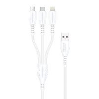 (ITCG166) สายชาร์จ 3in1 SENDEM M34 ชาร์จเร็ว 5A สายยาว 1.2 เมตร ประกันศูนย์ 1 ปี - P936 : SENDEM M34 3in1 Charging Cable Fast Charging 5A Cable Length 1.2 Meters 1 Year Warranty - P936  