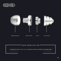 (ITEP104) หูฟัง Smalltalk Sendem X1 มีไมค์ในตัว แบบ inear ของแท้ ประกันศูนย์ 1 ปี - P945 : Smalltalk Sendem X1 Earphones with built-in microphone, in-ear type, genuine, 1-year warranty - P945