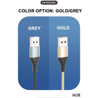 (ITCG172) สายชาร์จ Sendem M28 ชาร์จเร็ว 6A METAL BRAIDED FAST CHARGING CABLE ประกันศูนย์ 1 ปี - P876 : Sendem M28 fast charging 6A METAL BRAIDED FAST CHARGING CABLE 1 year warranty - P876 