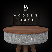  (ITSK102) โต๊ะลำโพงบลูทูธพร้อมที่ชาร์จไร้สายในตัว Beez Wooden Touch Limited - P767 : Beez Wooden Touch Limited Bluetooth Speaker Table with Built-in Wireless Charger - P767