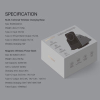  (ITCG103) แท่นชาร์จไร้สาย 3in1 Orsen W6 + EW50s(แบตสำรอง) แท่นชาร์จ Wireless Charging รองรับมือถือ หูฟัง สมาร์ทวอทช์ - P997 : 3in1 Wireless Charger Orsen W6 EW50s (power bank) Wireless Charging dock supports mobile phones, headphones, smart watches - P99