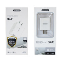 Adapter Sendem SDM-C88 ชาร์จไว 3.4A หัวชาร์จ 2 USB ของแท้ ประกันศูนย์ 1 ปี - P853