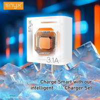 (ITCG250) หัวชาร์จ Adapter ENYX A-2Xs 3.1A รองรับการชาร์จเร็ว 20W - P979 : ENYX A-2Xs 3.1A Adapter Charger Supports 20W Fast Charging - P979