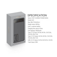 (ITCG109) แบตสำรอง Eloop Orsen E43 25000 mAh ชาร์จเร็ว Fast Charge รองรับ PD 30W - P958 : Eloop Orsen E43 power bank, 25,000 mAh, fast charging, supports PD 30W - P958 