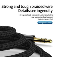 (ITCG167) สาย AUX Sendem A02 ความยาวสาย 2M ขนาดแจ็ค 3.5 mm - P910 : Sendem A02 AUX Cable 2M Cable Length 3.5mm Jack Size - P910