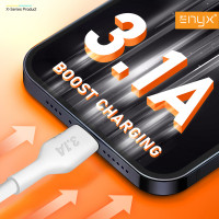 (ITCG164) สายชาร์จ ENYX C-2X ชาร์จเร็ว 3.1A Boost Charging ชาร์จเร็ว 18W - P978 : ENYX C-2X Charging Cable Fast Charging 3.1A Boost Charging Fast Charging 18W - P978