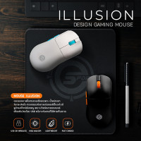 (ITGG103) เมาส์เกมมิ่งไร้สาย Neolution E-Sport ILLUSION เชื่อมต่อด้วย USB เเละเสียบสายได้ - P1021 : Neolution E-Sport ILLUSION Wireless Gaming Mouse with USB and Wired Connection - P1021