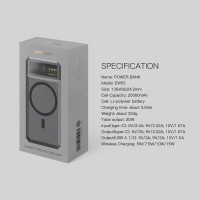 (ITCG110) แบตสำรอง Eloop Orsen EW55 20000 mAh Magnetic Wireless Charger รองรับ PD 20W - P950 : Eloop Orsen EW55 20000 mAh Magnetic Wireless Charger Supports PD 20W - P950