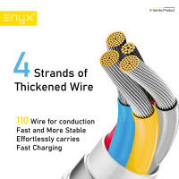  (ITCG165) สายชาร์จ ENYX C-1X Fast Sync & Speed Charge ชาร์จเร็ว 2.4A - P976 : ENYX C-1X Fast Sync & Speed ​​Charge Charging Cable Fast Charging 2.4A - P976
