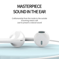 (ITEP108) หูฟัง Sendem V10 มีไมค์ในตัว ทรง EAR-POD ประกันศูนย์ 1 ปี - P880 : Sendem V10 Earphone with built-in microphone, EAR-POD style, 1 year warranty - P880  