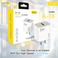 หัวชาร์จ Adapter ENYX A-1X 2.4A รองรับการชาร์จเร็ว 12W - P975