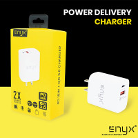 ENYX EA-07 หัวชาร์จ Adapter USB-C PD 18W + USB รองรับชาร์จเร็วแบบ QC 3.0 จาก Qualcomm - P802