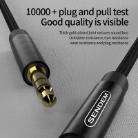 (ITCG167) สาย AUX Sendem A02 ความยาวสาย 2M ขนาดแจ็ค 3.5 mm - P910 : Sendem A02 AUX Cable 2M Cable Length 3.5mm Jack Size - P910