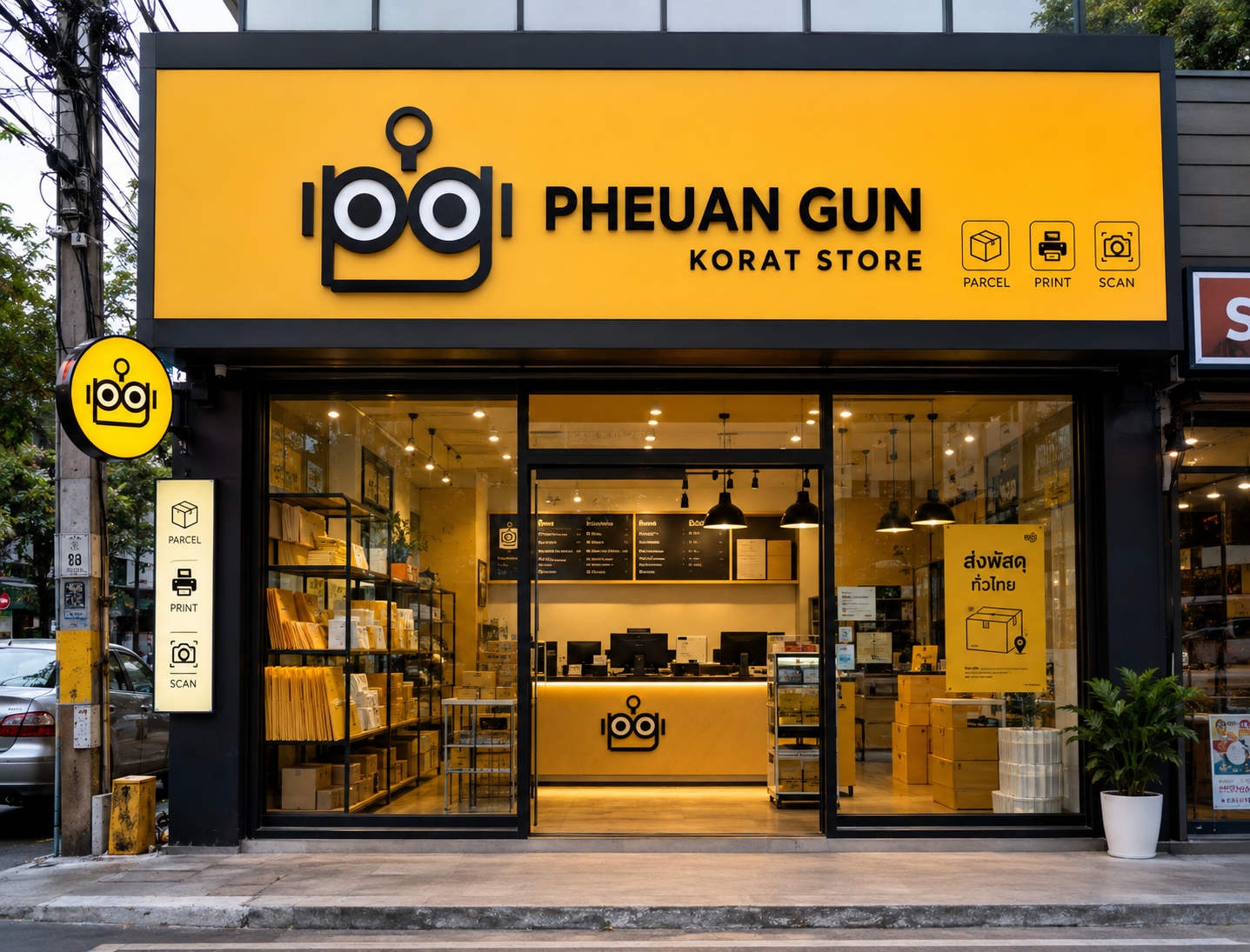 ร้านเพื่อนกัน โคราช บริการส่งพัสดุและปริ้นใบปะหน้า