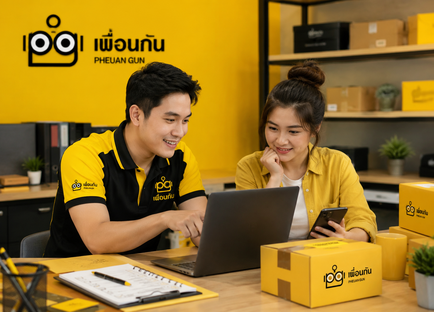 มีแอดมินช่วยดูแลร้าน โดยเพื่อนกัน