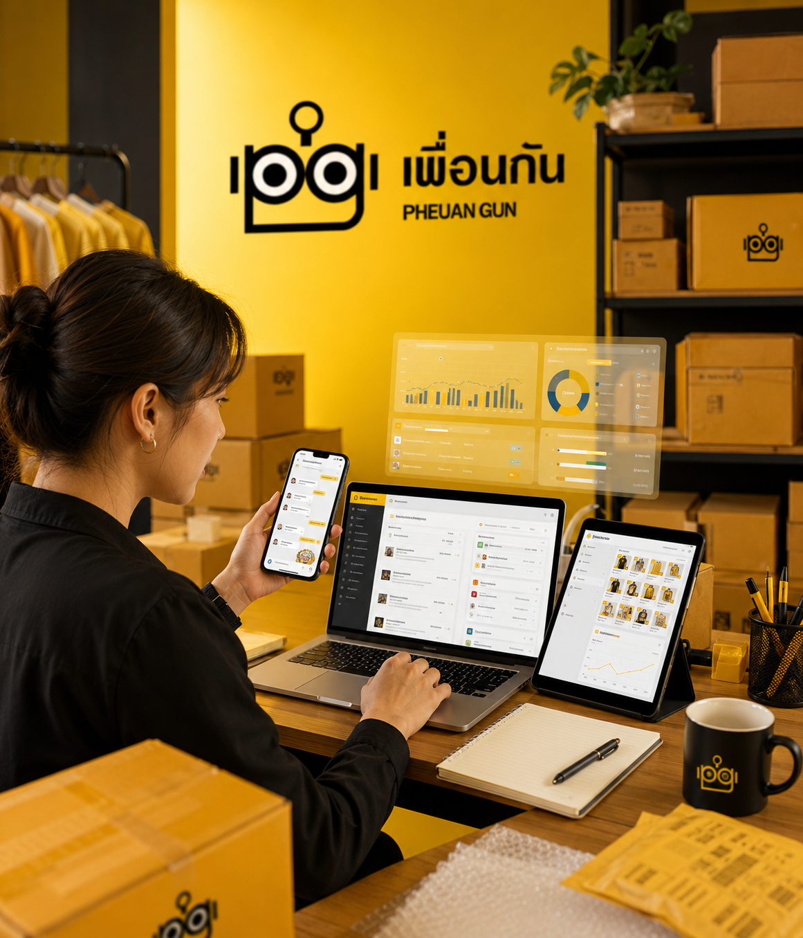 บริการดูแลร้านออนไลน์ แอดมินตอบแชตและบริหาร Marketplace โดยเพื่อนกัน