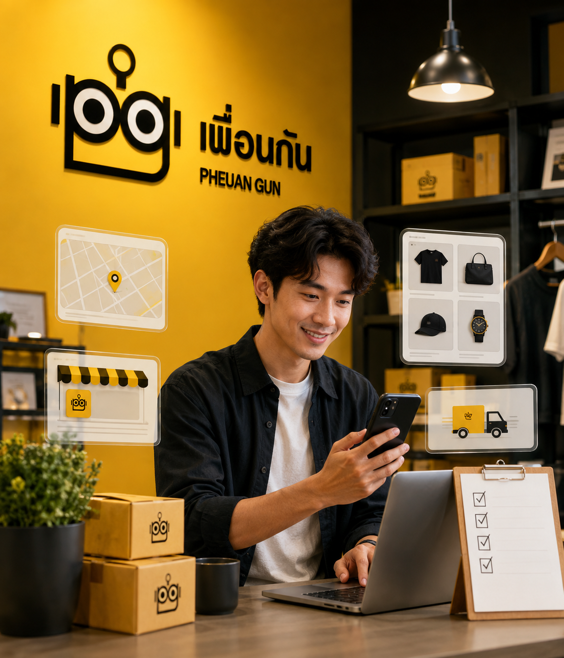บริการรับเปิดร้านออนไลน์และตั้งค่าร้านบนหลายแพลตฟอร์มโดยเพื่อนกัน